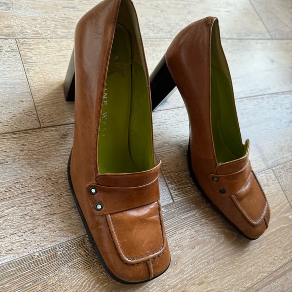 Nine West Block Heels w/ Buckle - Picture 2 of 13